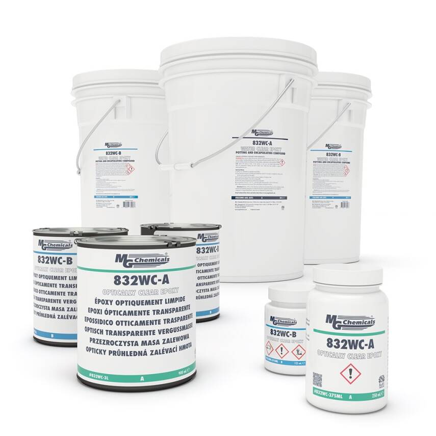 MG Chemicals 832WC – Water Clear Epoxy Potting & Encapsulating Compound | TeknikExpo - 1