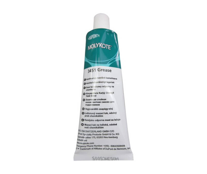 DuPont MOLYKOTE 3451 Bearing Grease | PTFE-Reinforced Fluorosilicone, Chemical Resistant – 100 g - 4