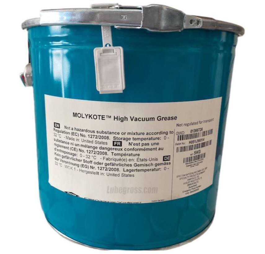 DuPont MOLYKOTE High Vacuum Grease | Silicone-Based Low Evaporation Grease – 5 KG - 1