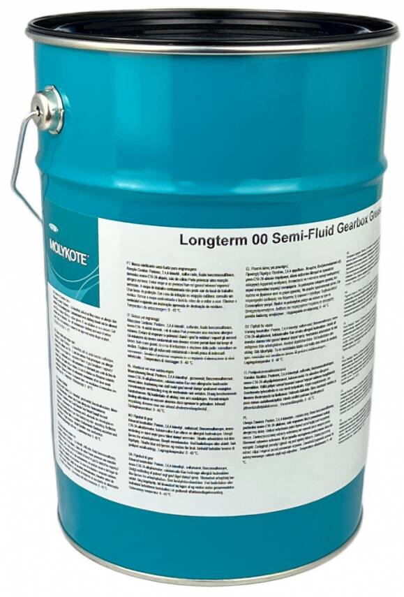 DuPont MOLYKOTE Longterm 00 Gearbox Grease | Semi-Fluid High-Performance Gear Grease – 5 KG - 1