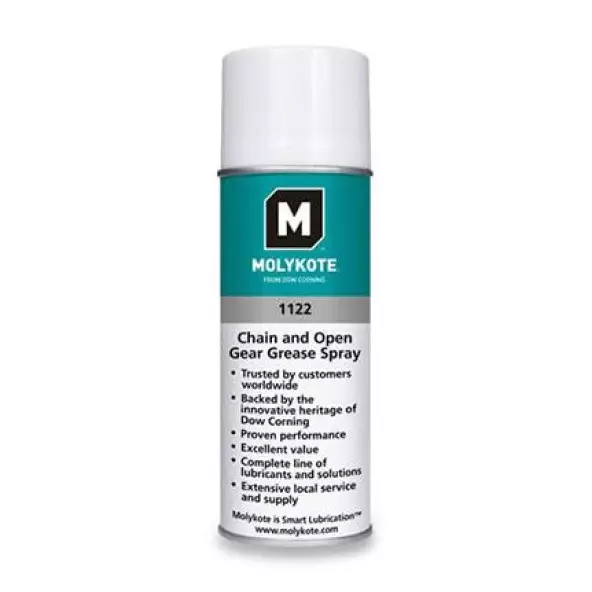 DuPont™ MOLYKOTE® 1122 Zincir Yağı – Endüstriyel Zincirler ve Açık Dişliler İçin Yüksek Performanslı Gres - 400 mL- - 2