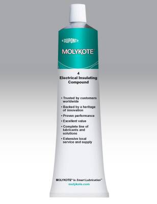 DuPont™ MOLYKOTE® 4 Electrical Insulating Compound - 100 gr - Yarı Akışkan Silikon Bazlı Elektrik İzolasyon Bileşiği, Yüksek Dielektrik Dayanım ve Nem Geçirmez Sızdırmazlık - 1