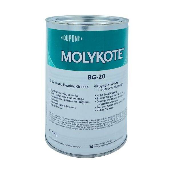 DuPont™ MOLYKOTE® BG-20 Synthetic Bearing Grease – High-Performance Low-Temperature Grease | -45°C to +180°C | 1 KG - 1