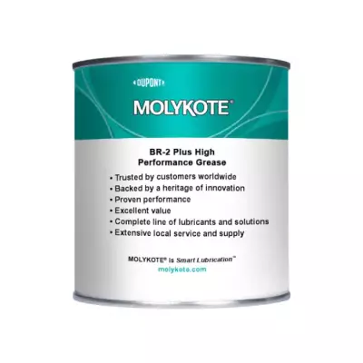 DuPont™ MOLYKOTE® BR-2 Plus High Performance Grease – Ağır Yükler İçin Uzun Ömürlü ve Dayan - 1 KG - Endüstriyel Gres, Yüksek Aşınma Direnci - 1