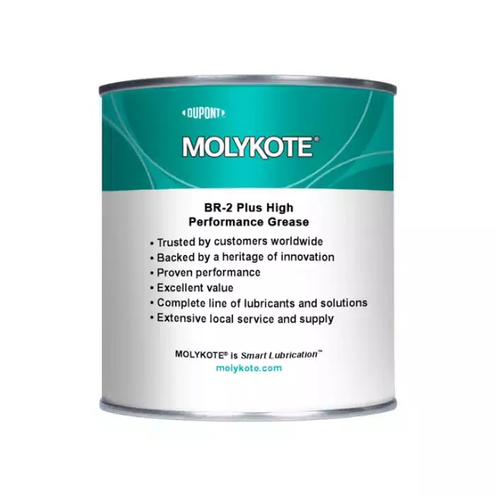 DuPont™ MOLYKOTE® BR-2 Plus High Performance Grease – Ağır Yükler İçin Uzun Ömürlü ve Dayan - 1 KG - Endüstriyel Gres, Yüksek Aşınma Direnci - 1