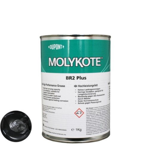 DuPont MOLYKOTE BR-2 Plus High Performance Grease – Long-Life Heavy-Duty Bearing Grease with High Wear Resistance – 1 KG - 2