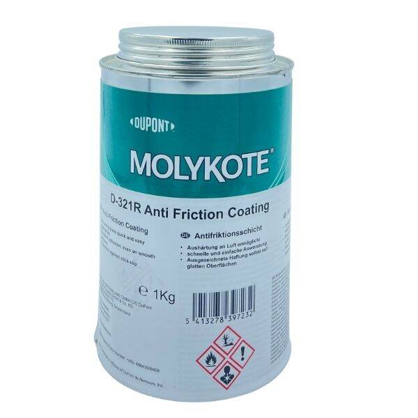 DuPont™ MOLYKOTE® D-321 R Anti-Friction Coating - Kuru Film Yağlayıcı – Yüksek Sıcaklık ve Aşırı Koşullar İçin Katı Yağlayıcı Kaplama - 1 Kg - - 1