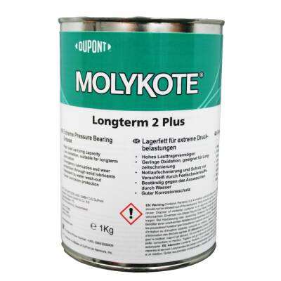 DuPont™ MOLYKOTE® Longterm 2 Plus Grease – Aşınmaya Dayanıklı Ağır Yük Rulman Gresi - 1 Kg - - 1