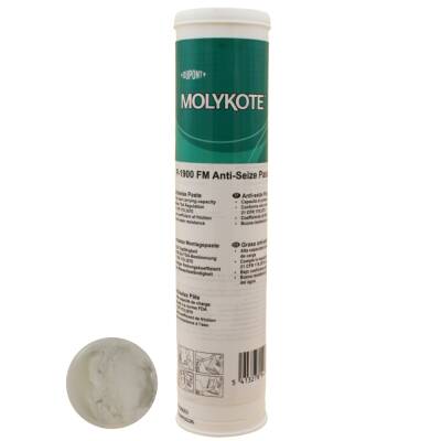 DuPont™ MOLYKOTE® P-1900 FM Anti-Seize Gres – Gıda Onaylı, Katı Yağlayıcılı Beyaz Macun | -30°C/+300°C | NSF H1 & FDA Sertifikalı ( 400 ML ) - 1