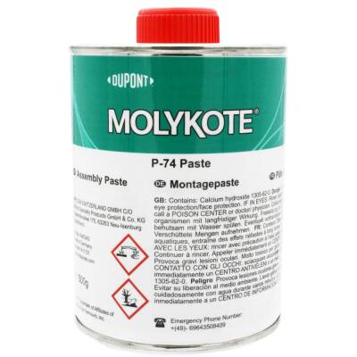 DuPont MOLYKOTE P-74 Assembly Paste | High-Pressure Metal-Free Mounting Paste – 1 KG - DuPont™ MOLYKOTE®