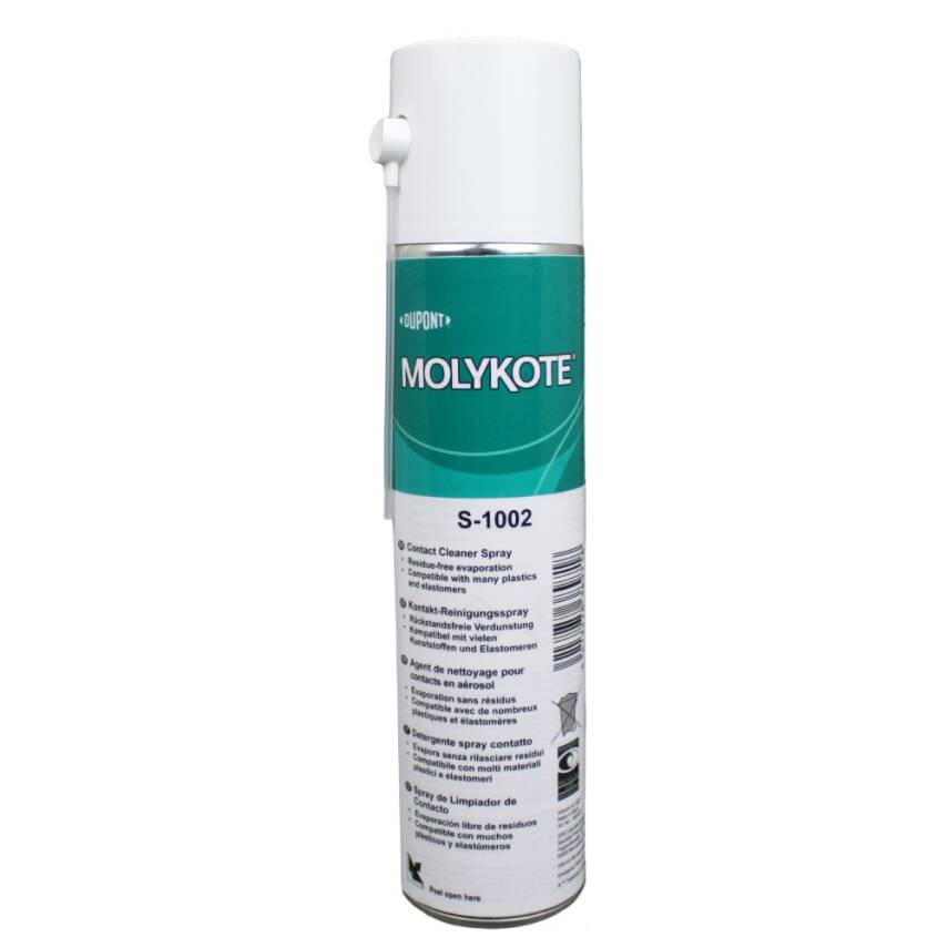 DuPont™ MOLYKOTE® S-1002 Contact Cleaner Spray – Elektriksel Temas Yüzeyleri İçin Güvenli Temizleyici (400 ml) - 1