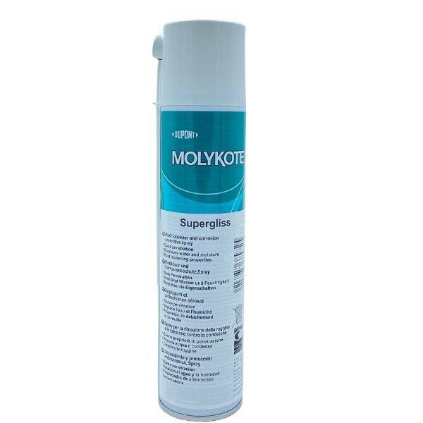 DuPont MOLYKOTE Supergliss Spray – Dry Film Surface Lubricant Spray | Clean Non-Greasy Coating | 400 ML - 1