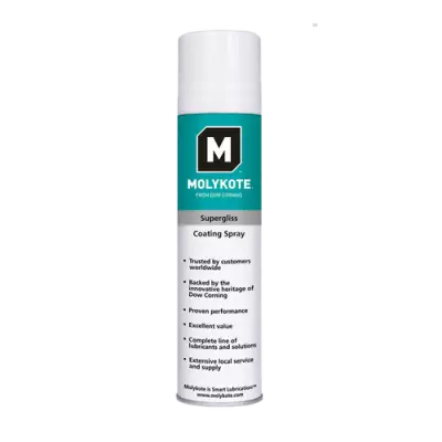 DuPont™ MOLYKOTE® Supergliss Spray – Kuru Film Bırakan Kaydırıcı Yüzey Spreyi - 400 mL - - 1