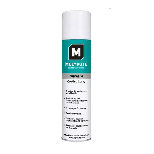 DuPont™ MOLYKOTE® Supergliss Spray – Kuru Film Bırakan Kaydırıcı Yüzey Spreyi - 400 mL - - 1